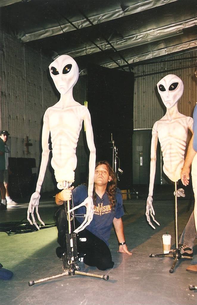 Steve Neill and alien models